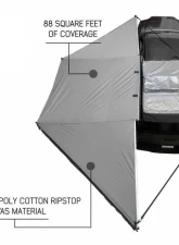 Overland Vehicle System Dark Grey Black Travel Cover Universal HD Nomadic 180 Awning                                     - 19609907 - Image 5