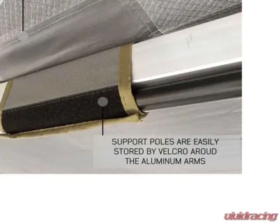 Overland Vehicle System Dark Grey Black Travel Cover Universal HD Nomadic 180 Awning - 19609907
