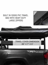 Overland Vehicle System Dark Grey Black Travel Cover Universal HD Nomadic 180 Awning                                     - 19609907 - Image 15