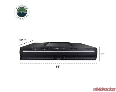 Overland Vehicle System Grey Body & Black Rainfly XD Everest Cantilever Aluminum Roof Top Tent - 18489902