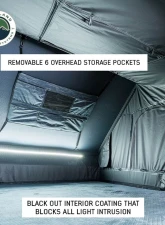 Overland Vehicle System Grey Body & Black Rainfly XD Everest Cantilever Aluminum Roof Top Tent                                     - 18489902 - Image 6