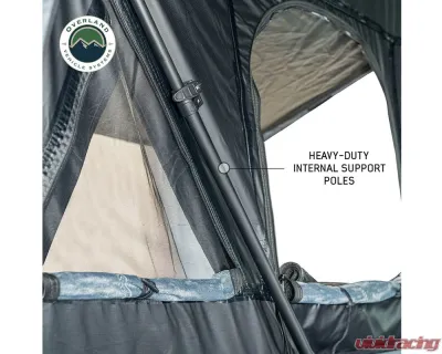 Overland Vehicle System Grey Body & Black Rainfly XD Everest Cantilever Aluminum Roof Top Tent - 18489902