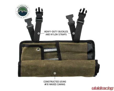Overland Vehicle System Small Wrench Tool Roll #16 Waxed Canvas 12 Slot Storage Bag - 21209941