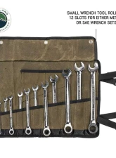 Overland Vehicle System Small Wrench Tool Roll #16 Waxed Canvas 12 Slot Storage Bag                                     - 21209941 - Image 6