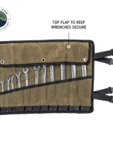 Overland Vehicle System Small Wrench Tool Roll #16 Waxed Canvas 12 Slot Storage Bag                                     - 21209941 - Image 8