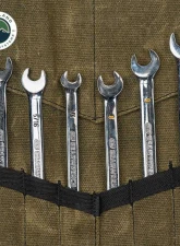 Overland Vehicle System Small Wrench Tool Roll #16 Waxed Canvas 12 Slot Storage Bag                                     - 21209941 - Image 9