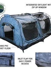 Overland Vehicle Systems XD Khumbu 2 Swag Ground Tent w/ Grey Body & Black Rainfly                                     - 18252530 - Image 2