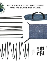 Overland Vehicle Systems XD Khumbu 2 Swag Ground Tent w/ Grey Body & Black Rainfly                                     - 18252530 - Image 12