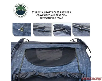 Overland Vehicle Systems XD Khumbu 2 Swag Ground Tent w/ Grey Body & Black Rainfly - 18252530
