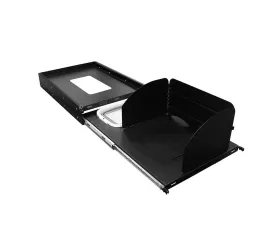 Overland Vehicle Systems Universal Black Powder Coat Large Refrigirator Tray & Sink Slide