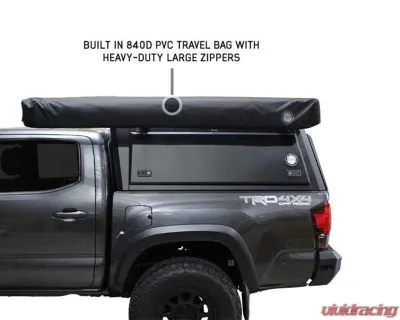 Overland Vehicle System  XD Nomadic 270 Awning with Lights & Black Out Passenger Side Grey Hex No Brackets No Hardware - 18179929