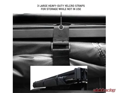Overland Vehicle System  XD Nomadic 270 Awning with Lights & Black Out Passenger Side Grey Hex No Brackets No Hardware - 18179929