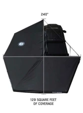 Overland Vehicle System  XD Nomadic 270 Awning with Lights & Black Out Passenger Side Grey Hex No Brackets No Hardware                                     - 18179929 - Image 6