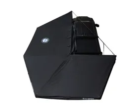 Overland Vehicle System  XD Nomadic 270 Awning with Lights & Black Out Driver Side Grey Hex No Brackets No Hardware