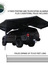 Overland Vehicle System XD Nomadic 270 Awning W/Lights & Black Out Passenger Side - No Brackets                                     - 18179919 - Image 4