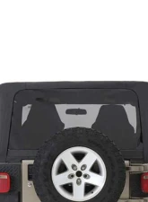 Overland Vehicle System Black Diamond Replacement Soft Top w/ Tinted Upper Doors Jeep TJ Jeep Wrangler 1997-2006                                     - 14010135T - Image 2