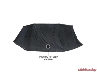 Overland Vehicle System XD Nomadic 180 Awning Wall w/ Door & Windows, Universal Black Body Black Trim w/ Storage Bag - 18159929