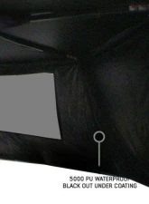 Overland Vehicle System XD Nomadic 180 Awning Wall w/ Door & Windows, Universal Black Body Black Trim w/ Storage Bag                                     - 18159929 - Image 4