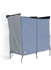 Overland Vehicle System HD Nomadic Shower Quick Deploying Double Shower, 42inch x 84inch Grey Body Green Trim w/ Black Travel Bag                                     - 18199910 - Image 2