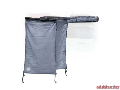 Overland Vehicle System HD Nomadic Shower Quick Deploying Double Shower, 42inch x 84inch Grey Body Green Trim w/ Black Travel Bag - 18199910