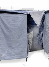 Overland Vehicle System HD Nomadic Shower Quick Deploying Double Shower, 42inch x 84inch Grey Body Green Trim w/ Black Travel Bag                                     - 18199910 - Image 5