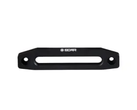 Overland Vehicle System Recovery Winch Aluminum Fairlead w/ SCAR Logo Black Powder Coat w/ Clear Finish