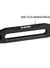 Overland Vehicle System Recovery Winch Aluminum Fairlead w/ SCAR Logo Black Powder Coat w/ Clear Finish                                     - 19019912 - Image 2