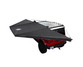 Overland Vehicle System XD Nomadic 180 Awning, Universal Fit, Black Body & Trim, Includes Travel Bag