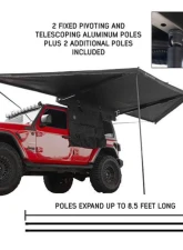 Overland Vehicle System XD Nomadic 180 Awning, Universal Fit, Black Body & Trim, Includes Travel Bag                                     - 19609927 - Image 4