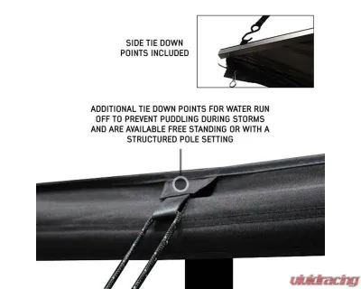 Overland Vehicle System XD Nomadic 180 Awning, Universal Fit, Black Body & Trim, Includes Travel Bag - 19609927
