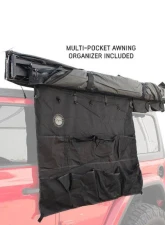 Overland Vehicle System XD Nomadic 180 Awning, Universal Fit, Black Body & Trim, Includes Travel Bag                                     - 19609927 - Image 11