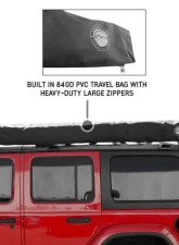 Overland Vehicle System XD Nomadic 180 Awning, Universal Fit, Black Body & Trim, Includes Travel Bag                                     - 19609927 - Image 12