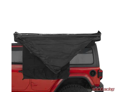 Overland Vehicle System XD Nomadic 180 Awning, Universal Fit, Black Body & Trim, Includes Travel Bag - 19609927
