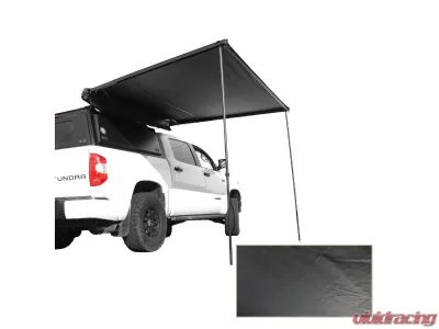 Overland Vehicle System XD Nomadic 2.0 Awning w/ Lights & Black Out, 6.5' Long Black Body Black Trim & Black Travel Cover - 19690011