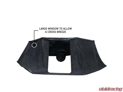 Overland Vehicle System XD Nomadic 270 Awning Wall 1 w/ Black Out, Driver Side Grey Hex Black Trim w/ Storage Bag - 19690023