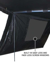Overland Vehicle System XD Nomadic 270 Awning Wall 1 w/ Black Out, Driver Side Grey Hex Black Trim w/ Storage Bag                                     - 19690023 - Image 4