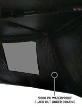 Overland Vehicle System XD Nomadic 270 Awning Wall 1 w/ Black Out, Driver Side Grey Hex Black Trim w/ Storage Bag                                     - 19690023 - Image 5