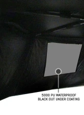 Overland Vehicle System XD Nomadic 270 Awning Wall 1 w/ Black Out, Passenger Side Grey Hex Black Trim w/ Storage Bag                                     - 19690024 - Image 5