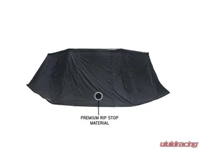 Overland Vehicle System XD Nomadic 270 Awning Wall 2 w/ Black Out, Driver Side Grey Hex Black Trim w/ Storage Bag - 19690025