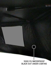Overland Vehicle System XD Nomadic 270 Awning Wall 2 w/ Black Out, Driver Side Grey Hex Black Trim w/ Storage Bag                                     - 19690025 - Image 5