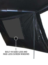 Overland Vehicle System XD Nomadic 270 Awning Wall 2 w/ Black Out, Passenger Side Grey Hex Black Trim w/ Storage Bag                                     - 19690026 - Image 4