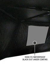 Overland Vehicle System XD Nomadic 270 Awning Wall 2 w/ Black Out, Passenger Side Grey Hex Black Trim w/ Storage Bag                                     - 19690026 - Image 5