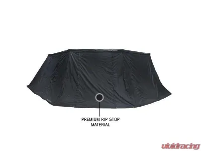 Overland Vehicle System XD Nomadic 270 Awning Wall 3 w/ Black Out, Driver Side Grey Hex Black Trim w/ Storage Bag - 19690027