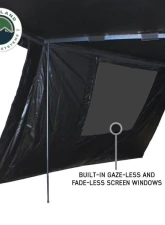 Overland Vehicle System XD Nomadic 270 Awning Wall 3 w/ Black Out, Driver Side Grey Hex Black Trim w/ Storage Bag                                     - 19690027 - Image 4