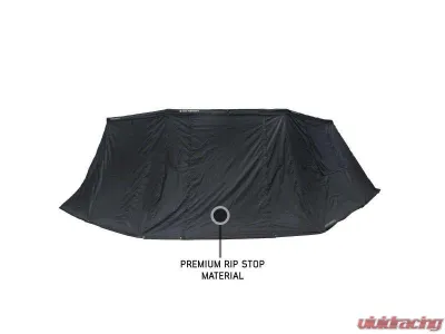 Overland Vehicle System XD Nomadic 270 Awning Wall 3 w/ Black Out, Passenger Side Grey Hex Black Trim w/ Storage Bag - 19690028