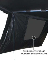 Overland Vehicle System XD Nomadic 270 Awning, Lights, Black Out, Wall Kit Driver Side Grey Hex Black Trim & Black Travel Cover                                     - 19690029 - Image 4