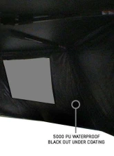 Overland Vehicle System XD Nomadic 270 Awning, Lights, Black Out, Wall Kit Driver Side Grey Hex Black Trim & Black Travel Cover                                     - 19690029 - Image 5