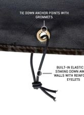 Overland Vehicle System XD Nomadic 270 Awning, Lights, Black Out, Wall Kit Driver Side Grey Hex Black Trim & Black Travel Cover                                     - 19690029 - Image 8