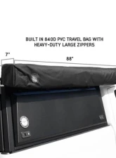 Overland Vehicle System Driver Side XD Nomadic 270 Awning with Lights, Black Out Grey Hex, Black Trim                                     - 19690021 - Image 11