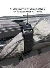 Overland Vehicle System Driver Side XD Nomadic 270 Awning with Lights, Black Out Grey Hex, Black Trim                                     - 19690021 - Image 12